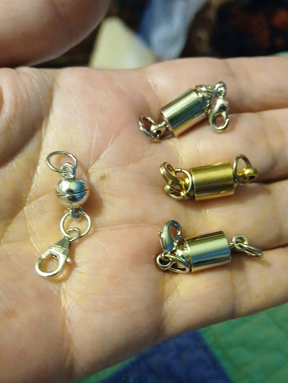 Extender Magnetic Clasp converters chain necklace bracelet Lot 4